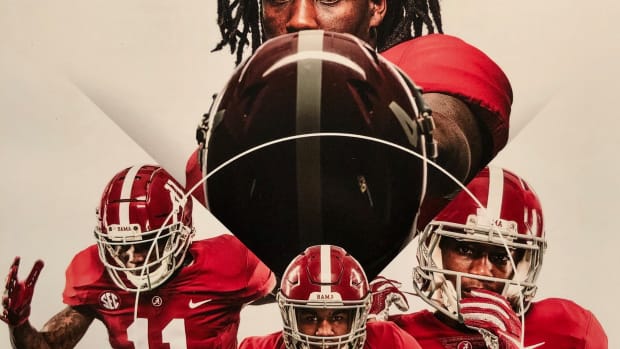Jerry Jeudy, DeVonta Smith, Jaylen Waddle, Henry Ruggs III, Ole Miss game program, Sept. 28, 2019